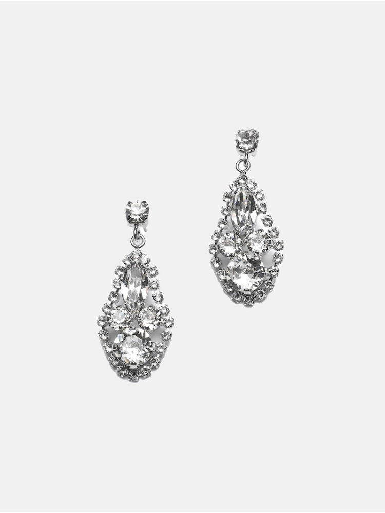Abrazi Adele Swarovski Oorbellen Zilver main product photo