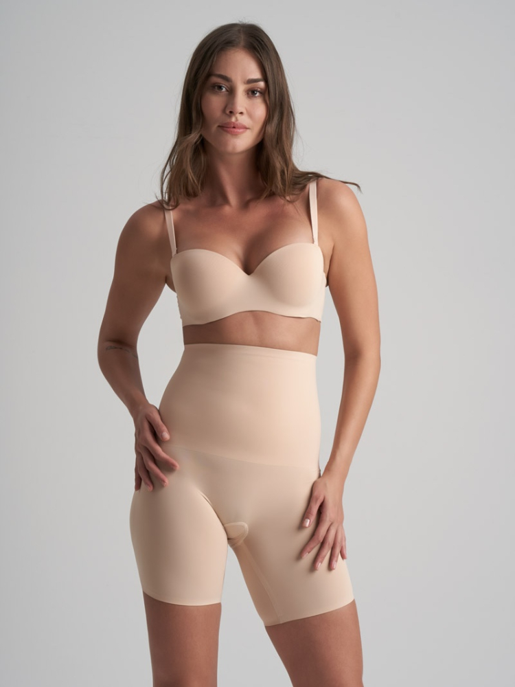BYE BRA Waist Control High Waist Short Beige main product photo