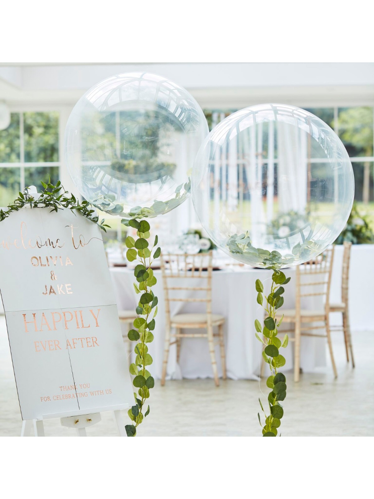Ginger Ray BR-373 Botanical Wedding Orbz Ballon main product photo
