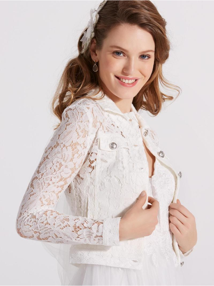 LILLY 09-3805-CR Bruidsjasje Kant main product photo
