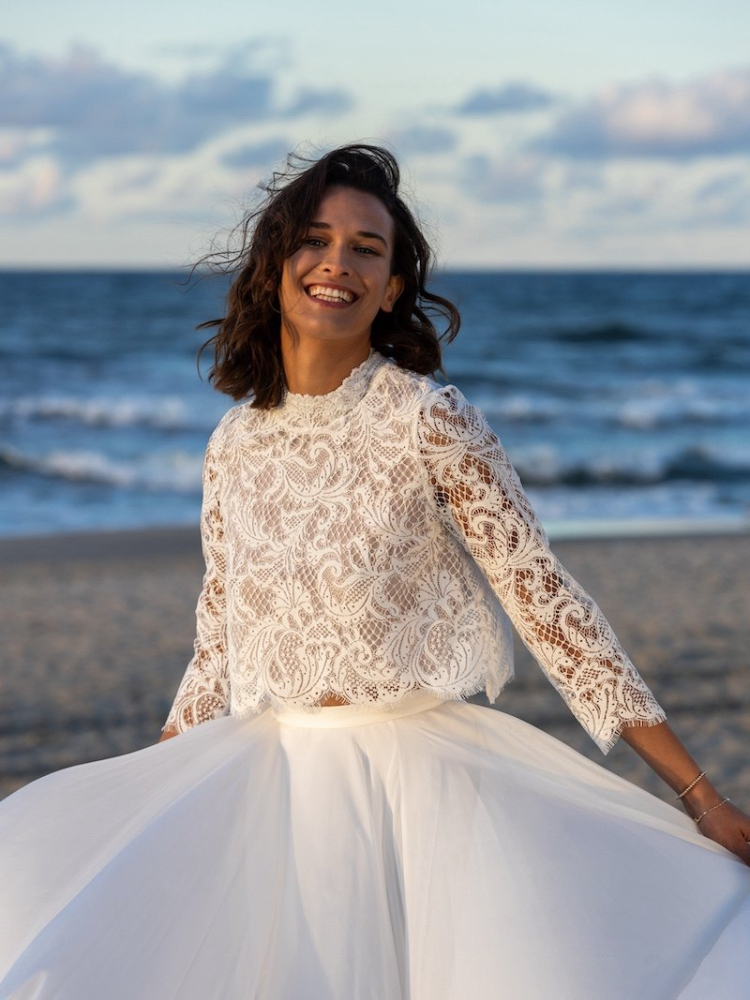 Novias Elvie kanten bolero main product photo