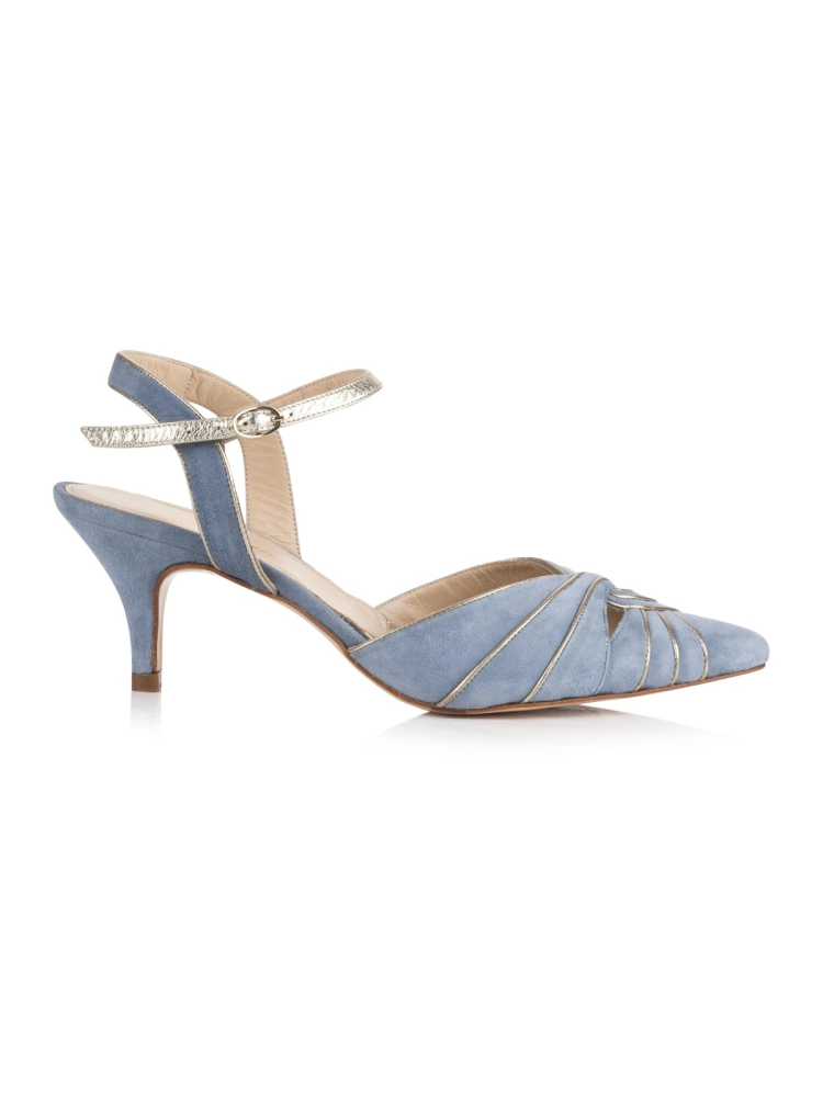 Rachel Simpson Stephanie Blauw Bruidsschoenen main product photo