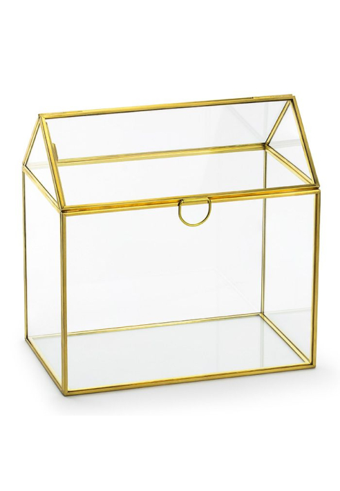 Glazen Enveloppendoos Goud