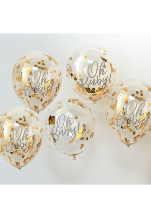 Ginger Ray OB-108 Oh Baby Confetti Ballonnen