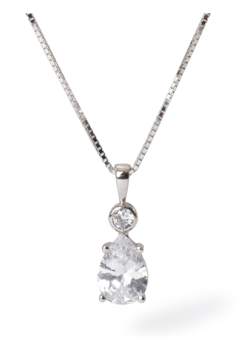 Abrazi Soraya Ketting Zilver 50cm