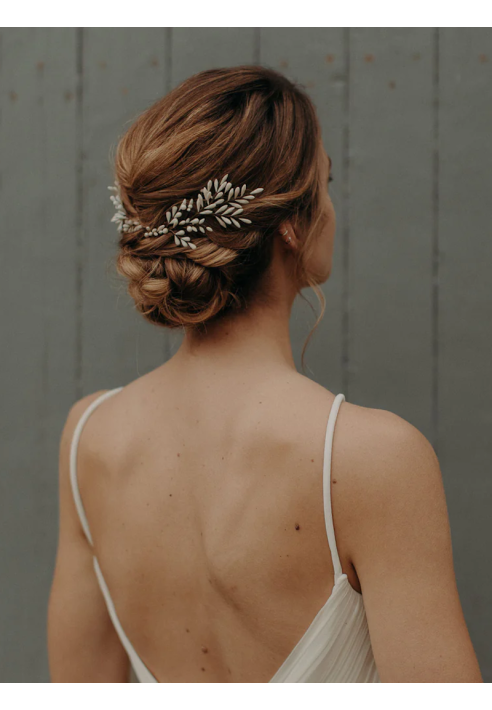 Lizeron Astrid Haar pin Wit