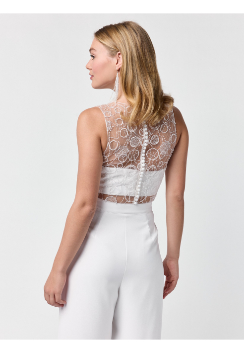 Poirier T-75425 Top | Pailletten