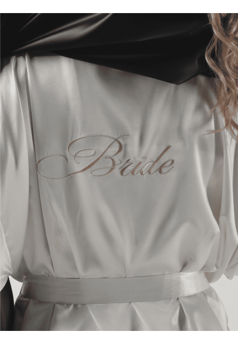 Poirier BN-745B Bride Kimono Satijn Ivory