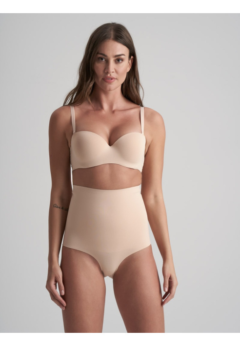 BYE BRA Waist Control High Waist string Short Beige ()