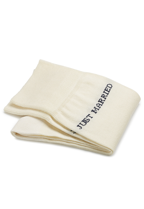 Carlo Lanza Just Married Ivoorwitte Katoenen Sokken