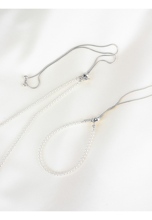 Abrazi Jorja Parel Ketting Zilver