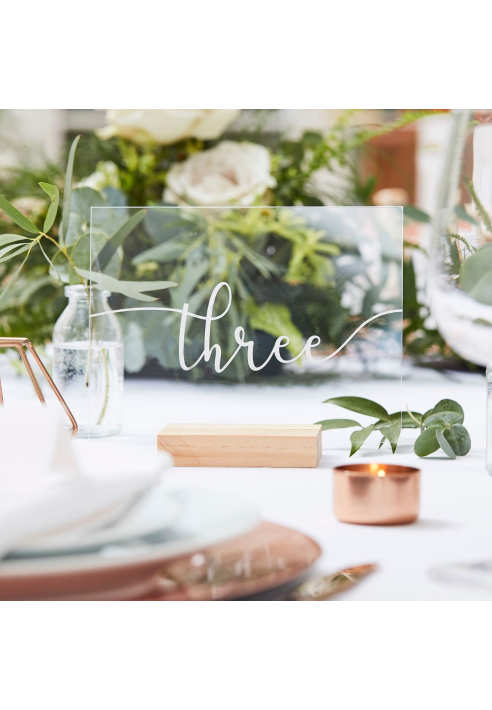 Ginger Ray BR-316 Botanical Wedding Tafelnummers ()