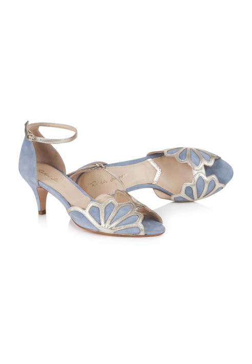Rachel Simpson Isadora Dusky Blue Bruidsschoenen