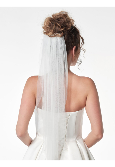 Poirier S12-075-1-SOFT-Wit Sluier  - 75 cm ()