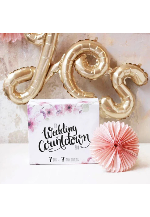 Trouw-countdownkalender (met sieraad in zilver) ()