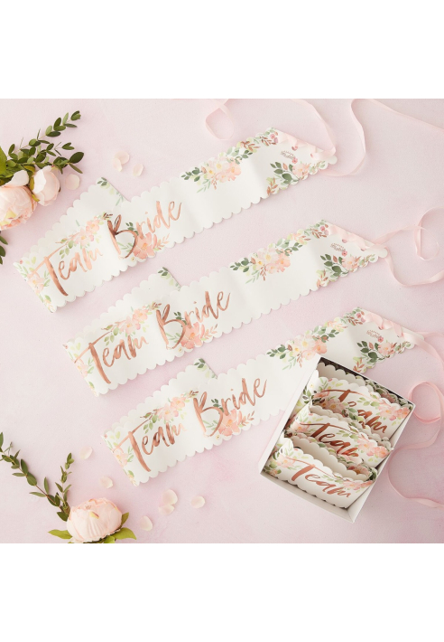 Ginger Ray FH-208 Floral Hen Team Bride Sjerpen ()