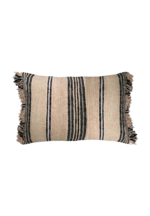 Pomax - RAIA - Kussen - katoen - L 60 x B 40 cm - Beige ()