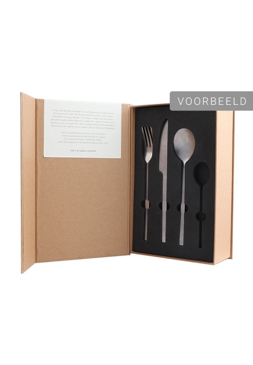 Leeff Bestek Charlot – Set van 16, Zwart