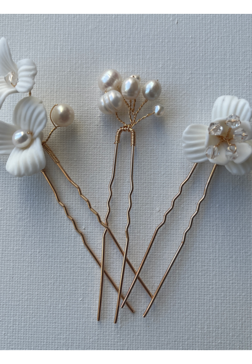 Sally Jane Bridal Senna Haarspelden Goud