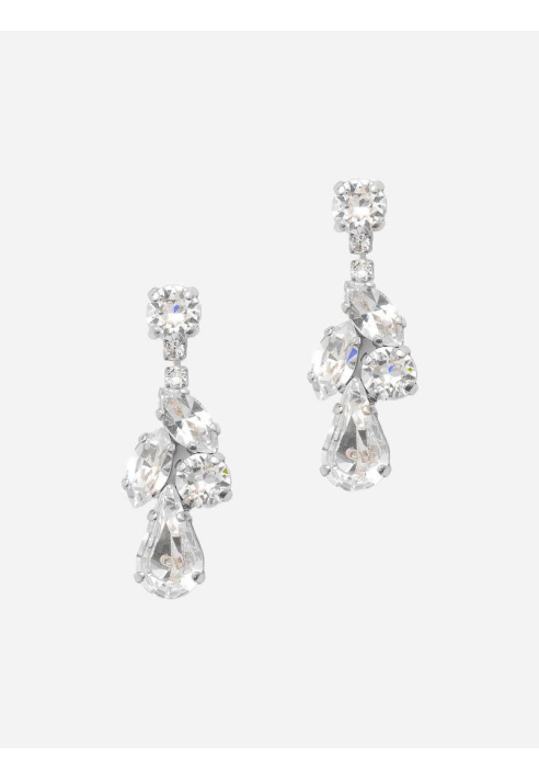 Abrazi Zoe Swarovski Oorbellen Zilver