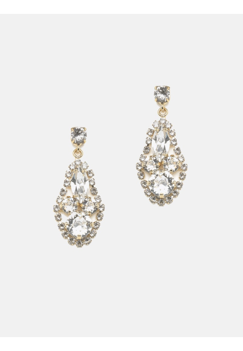 Abrazi Adele Swarovski Oorbellen Goud ()