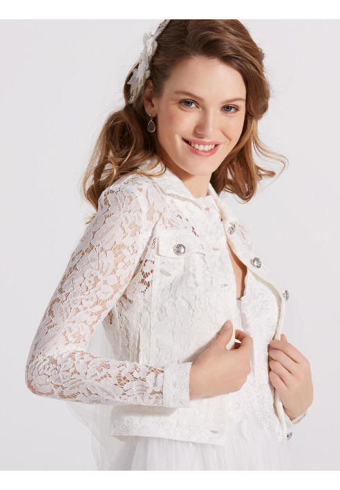 LILLY 09-3805-CR Bruidsjasje Kant ()
