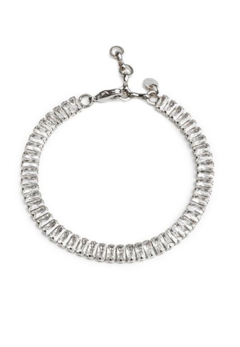 Abrazi Baguette Armband Zilver ()