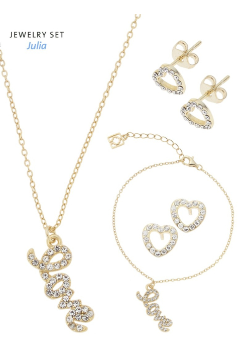 Poirier JS-009 Bruidssieraden Set Julia Goud