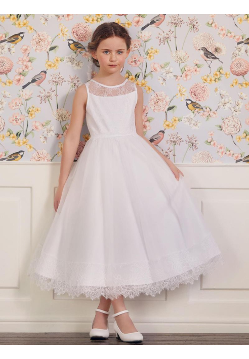 LILLY 08-1111-WH Communie Jurk 
