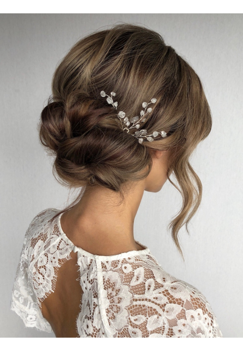 Sally Jane Bridal Lotis Haarspelden Transparant Zilver ()