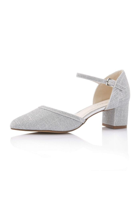 Rainbow Club Paisly Zilver Metallic Bruidsschoenen ()