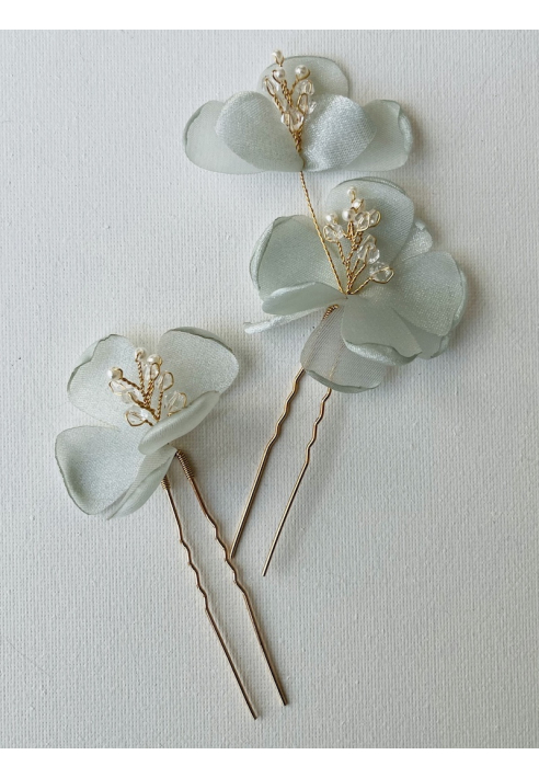 Sally Jane Bridal Poppy Aqua Goud