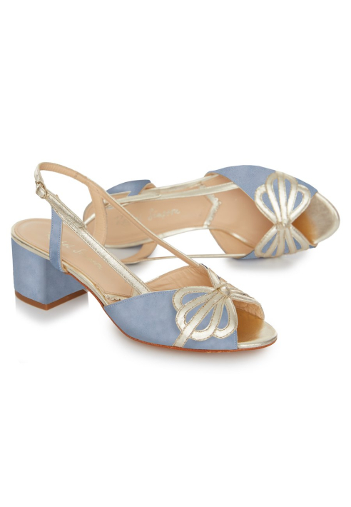 Rachel Simpson Kitty Blauw Bruidsschoenen