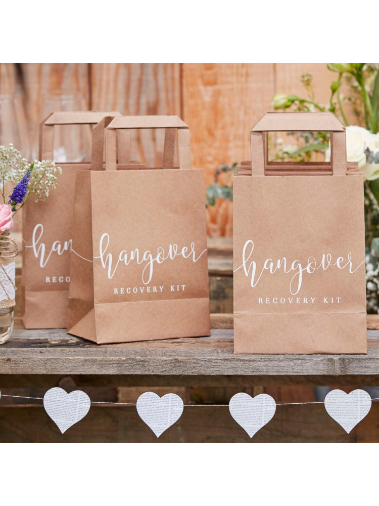 Ginger Ray CW-238 Rustic Country Hangover Recovery Kit Tasjes main product photo