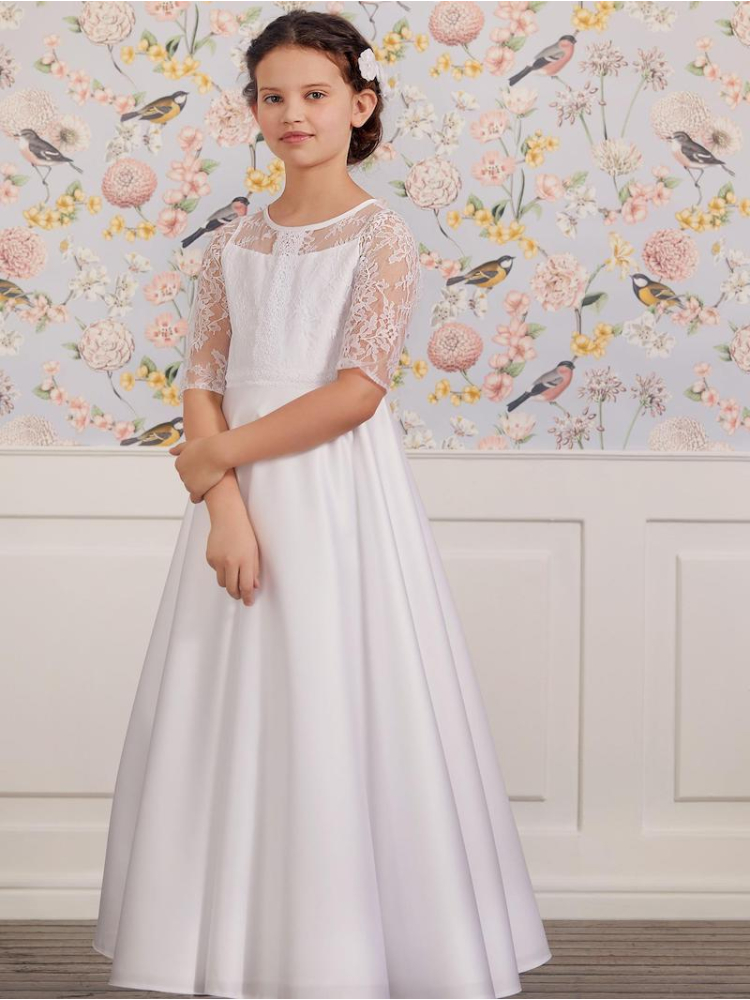 LILLY 08-1106-WH Communie Jurk main product photo